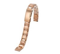 DNDJJM Bracelet en acier inoxydable for hommes et femmes, compatible avec Armani Dw, compatible avec Longines Ladies Watchband 10 12 14 16 18 19 20 22MM(Rose gold,14mm)
