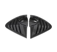 DNDJJM Déflecteur triangulaire de lunette arrière en fibre de carbone ABS, compatible avec SEAT Leon MK2 2008-2012, accessoires de décoration for voiture(Carbon fiber)