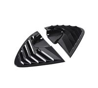 DNDJJM Déflecteur triangulaire de lunette arrière en fibre de carbone ABS, compatible avec SEAT Leon MK2 2008-2012, accessoires de décoration for voiture(Black)