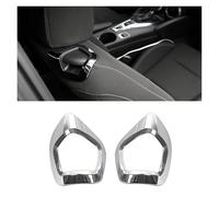 DNDJJM Housse décorative for poignée de Dossier de siège intérieur de Voiture, réglage Manuel, Compatible avec Camaro 2017/2022(Chrome)