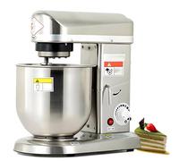 DNEPEI Batteur sur Socle électrique 3 en 1, mixeur Alimentaire Professionnel 5 L/7 L/10 L avec Bol en Acier Inoxydable, pétrin à Crochet pétrisseur à 3 Vitesses et Batteur à gâteau 5L-110vSilver