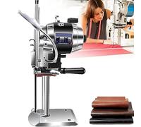 DNEPEI Coupe-Tissu électrique à Lame de 25 cm - Machine de Coupe de Tissu Robuste avec système d'affûtage Automatique des Lames pour Les ateliers de Couture et de Tapisserie Professionnels 15in