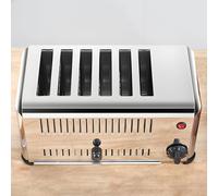 DNEPEI Machine à Pain Grille-Pain 4/6 tranches, Chauffe-Plats électrique Robuste en Acier Inoxydable pour Une Utilisation Intensive dans Les Cuisines, boulangeries et cafés. 6Slice