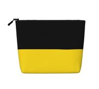 DngSer Bade-Wurtemberg Drapeau Faux Chanvre Trousse de Maquillage - Trousse de Toilette Voyage Multifonctionnelle - Accessoires de maquillage, Rangement quotidien - En déplacement, noir, One Size