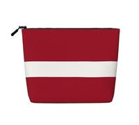 DngSer Drapeau de la Lettonie Faux Chanvre Trousse de Toilette Multifonctionnelle Voyage Accessoires de Maquillage Rangement Quotidien - On-the-Go, noir, One Size