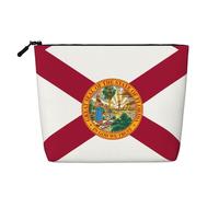 DngSer Flag of Florida Faux Chanvre Trousse de Toilette Multifonctionnelle Voyage Accessoires de Maquillage Rangement Quotidien - On-the-Go, noir, One Size