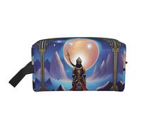 DngSer Grande trousse de maquillage de voyage - Trousse Dopp réutilisable, pochette de rangement avec impression Astral Adventure pour articles de toilette, maquillage et accessoires