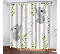 DNHFUI 3D Rideau Occultant Rideaux Isolants Koalas, Mignons, Dessins Animés Rideau Décoratif Rideau Thermique Isolant Anti Froid Rideau Isolation Phonique pour Chambre 200 x 220cm