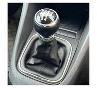 Dnhqknoaf Pommeau de Levier de Vitesse Pommeau Levier Vitesses 5/6 Rapports Étui Cuir Pour VW Pour Golf 5 V Pour MK5 Pour MK6 Pour Jetta Pour R32 (2004-2014)(Leather 5 Speed Suit)