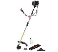 DNIPRO-M Débroussailleuse Thermique 52S, Moteur 51.7cc (2.6 KW), Harnais Professionnel Sac à Dos, Lame 3 Dents et Fil, Machine Heavy Duty pour Broussailles - 52S
