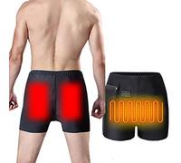 DNJKH Homme Boxer Shorts Chauffants Moto Léger, Chauffant Electrique Lavable avec 3 Niveaux de Réglages de Chaleur Caleçon Boxeur