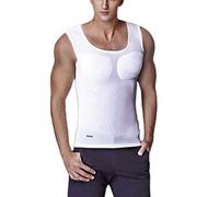 DNJKH Hommes Shaper Torse Muscle Faux Gilet T-Shirt Slim Simulation de Muscle sous-Vêtements