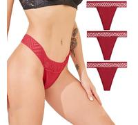DNJKH Lot de 3 Culotte Menstruelle Femme RéUtilisable String en Dentelle Menstruelle Sportifs pour Filles RèGles, Protection Hygiénique Lavable