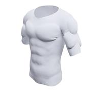 DNJKH Réaliste Muscle T-Shirt Hommes Faux Muscle de la Poitrine Abs Chemise Respirant Shaper Torse sous-Vêtements