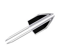 dnofowl Autocollants pour Voiture,Autocollants pour Ailes de Voiture,Accessoires de décoration pour Voiture,pour VW Polo VI (AW) 5-trer,A-Silver Black