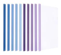 DNOMXB 10 pcs Couvertures De Rapport A4 En Plastique, Feuilles A4 Couverture De Rapports Plastique, Couvertures De Reliure A4, Classeur Avec Barre Coulissante, Couverture, pour École, Bureau, Accueil