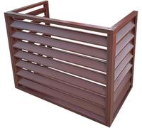 Dnowegas,Cache climatiseur exterieur,Cache clim et pompe à chaleur en aluminium thermolaqué,Sécurité et protection antivo,Imperméable,Protection contre la neige et la grêle100×50×70(1.5P)