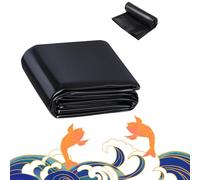 Dnowegas Film de piscine 5 x 6,5 m - Étanche - Noir - Résistant à la déchirure - Pour étang à poissons, fontaine, jardin d'eau et cascade - Résistant aux conditions extrêmes