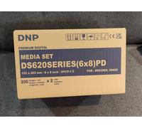 Dnp Ds 620 Kit M?Dia 15x20 Cm 2x 200 Feuilles (200?X), Papier Photo, Blanc