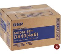 DNP Papier Thermique pour DS 40 - 10 x 15cm 800 Photos - Lot de 3