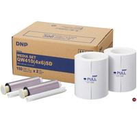 DNP Papier Thermique pour QW410 - 10 x 15cm 300 Photos - Lot de 5