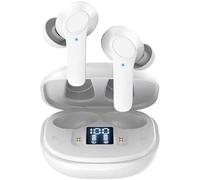DNSEA Écouteurs sans fil pour iPhone 16e/16/16 Pro/16 Pro Max/16 Plus, Bluetooth 5.3, IPX6 In-Ear USB-C Charge Smart Touch 35H Playtime Deep Bass
