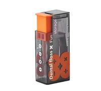 dntal Étui pour fil dentaire - Distributeur de fil dentaire rechargeable, pour soins bucco-dentaires de voyage | Étui de rangement automatique pour le nettoyage des dents, comme sur l'image, Orange1,