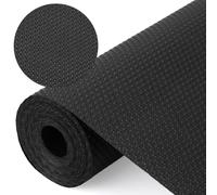 Dntorx Tapis de tiroir 50 x 600 cm EVA antidérapant Noir | Non adhésif, imperméable, découpable, avec 70 points adhésifs, pour tiroirs, étagères et réfrigérateurs