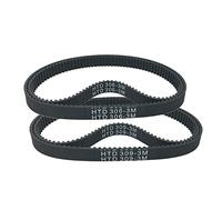 DNVGJUP Lfang-Courroies de Distribution 1pc HTD3M-300/306/309/336/339/342/345/360/363/366/369 Ceinture de chronométrage en Caoutchouc Noir 3mm Pitch, Solide et Durable(HTD345-3M,8 Mm, 14 in Bag)