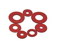DNVGJUP Lfang-Rondelles Lave-Linge de Fibre Isolant Rondelles Rouges Rondelles de rondelles Fibre Fibre M2 M3 M4 M5 M6 M8, 200pcs, Réduire Les frictions(M3x6x1)