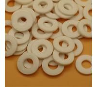 DNVGJUP Lfang-Rondelles M6 M7 PTFE Rondelle à Laver la laveuse Poly tétra fluoroéthylène Haute température 0,2/0,3/0,4/0,5/0,6/0.8 / 1mm épaisseur, 100pcs, Réduire Les frictions(6x9 mm,Thickness 0.4