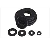 DNVGJUP Lfang-Rondelles Rondelle de Joint Plat en Plastique en Nylon M2-M20 Blanc/Noir 50pcs, Réduire Les frictions(Black,M20 X 36 X 3)