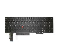 DNX Clavier FRANÇAIS AZERTY pour PC Portable Lenovo THINKPAD E580 / E585 / L580 / T590 / E590 / E595 / L590 - SN20P34095 / 01YP560 / CMFNBL-105FR + rétro