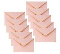 Dnyta Lot de 10 enveloppes d'invitation roses de 19 x 14 cm pour mariage, fête d'anniversaire