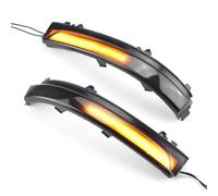 DNZOGW Clignotant Dynamique Rétroviseur LED Clignotant Dynamique LED Rétroviseur Indicateur Répéteur Lumière Pour VW Pour Jetta Mk6 SE Pour GOL Pour Geracao 6/7/8 Fox Xtrem(Dynamic-BLACK)