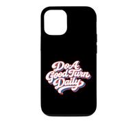 Do A Good Turn Daily Scouts BSA Slogan Retro Typography Coque pour iPhone 12/12 Pro