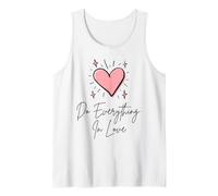 Do Everything in Love Cœur Mignon Inspiration Faith Art Débardeur
