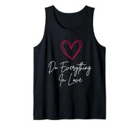 Do Everything in Love Cœur Mignon Inspiration Faith Art Débardeur