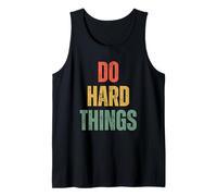 Do Hard Things Entraînement Motivation Fitness Rétro Débardeur