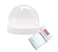 Do it Yourself 40133 Kit de bricolage Boule à neige pour FIMO avec 1 boule à neige en plastique Forme ovale 72 x 61 mm Socle blanc