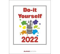 Do-it Yourself Calendrier mural 2022 Blanc 24 x 31 cm