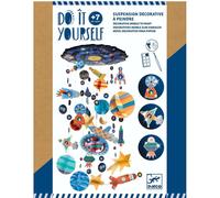 Do it yourself suspension décorative à peindre système solaire multicolore TU