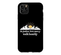 Do Justice Love Mercy Walk Humbly Bible Verse Micah 6:8 God Coque pour iPhone 11 Pro Max