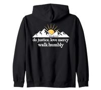 Do Justice Love Mercy Walk Humbly Bible Verse Micah 6:8 God Sweat à Capuche