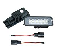 Do!LED Éclairage de plaque minéralogique à LED pour VW Golf 4 5 6 7 Passat 3C CC berline Lupo EOS New Beetle Polo 6N2 9N 9N3 6R Scirocco SEAT Leon 1P 1P1 MK3 5F Exeo 3R5 3R9 avec homologation E WP