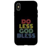 Do Less God Bless rétro Vintage des années 70 Coque pour iPhone X/XS