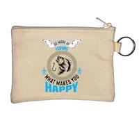 Do More of What Makes You Happy Porte-clés porte-monnaie Beige