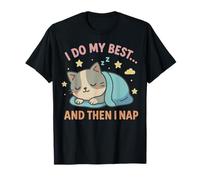 Do My Best And Then I Nap Adorable chat kawaii cosy T-Shirt