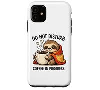 Do Not Disturb Coffee Sloth Cute Funny Morning Mood Tees Coque pour iPhone 11