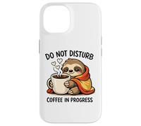 Do Not Disturb Coffee Sloth Cute Funny Morning Mood Tees Coque pour iPhone 14